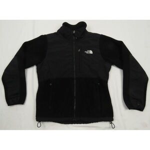 The North Face TNF Polartec Denali Fleece Black Womens Full Zip Coat Jacket M